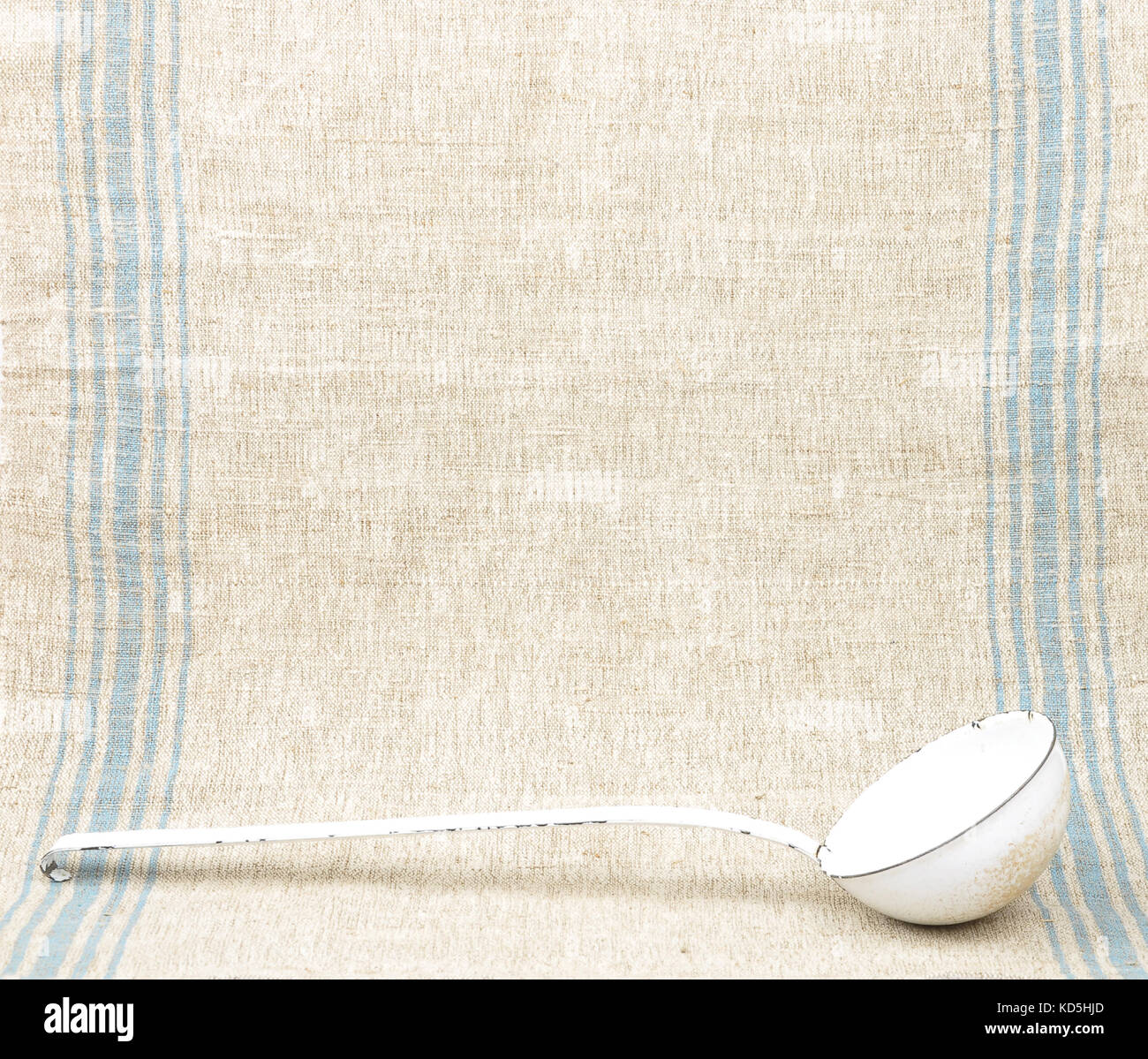 Linen and ladles Stock Photo Alamy