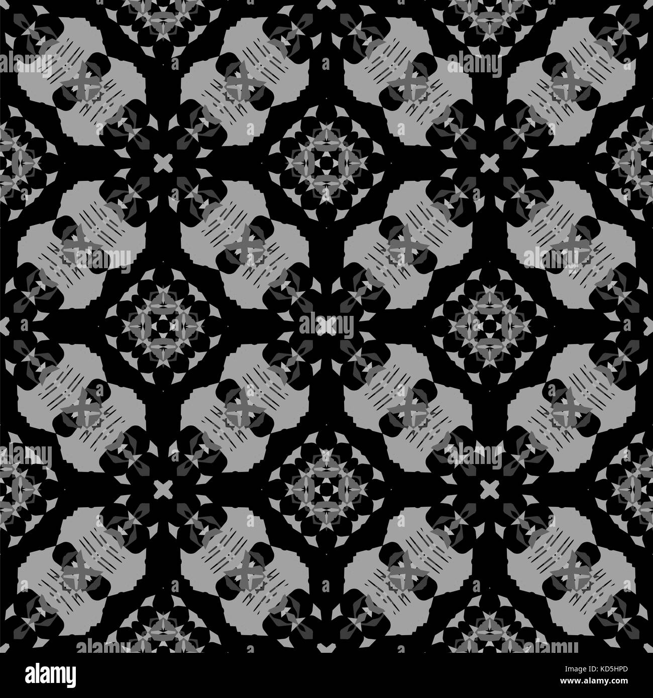 Victorian tiles pattern Black and White Stock Photos & Images - Alamy