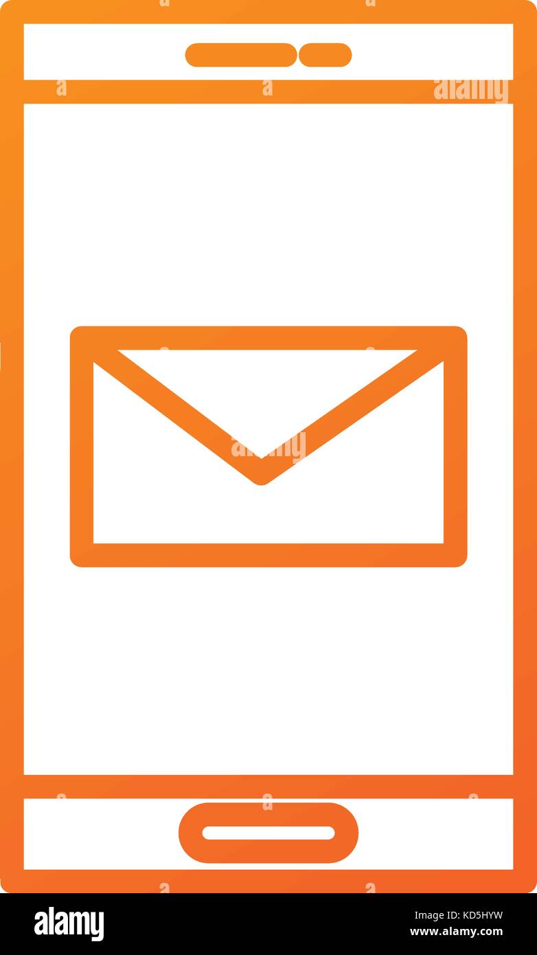 smartphone email message online application Stock Vector Image & Art ...