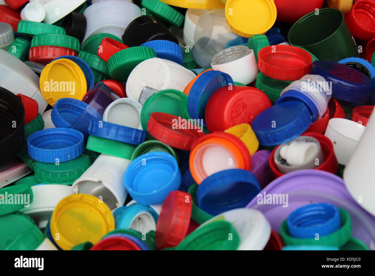 saving plastic bottle caps