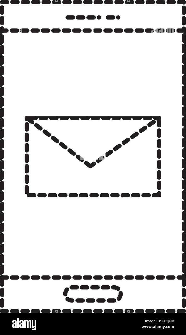 smartphone email message online application Stock Vector Image & Art ...
