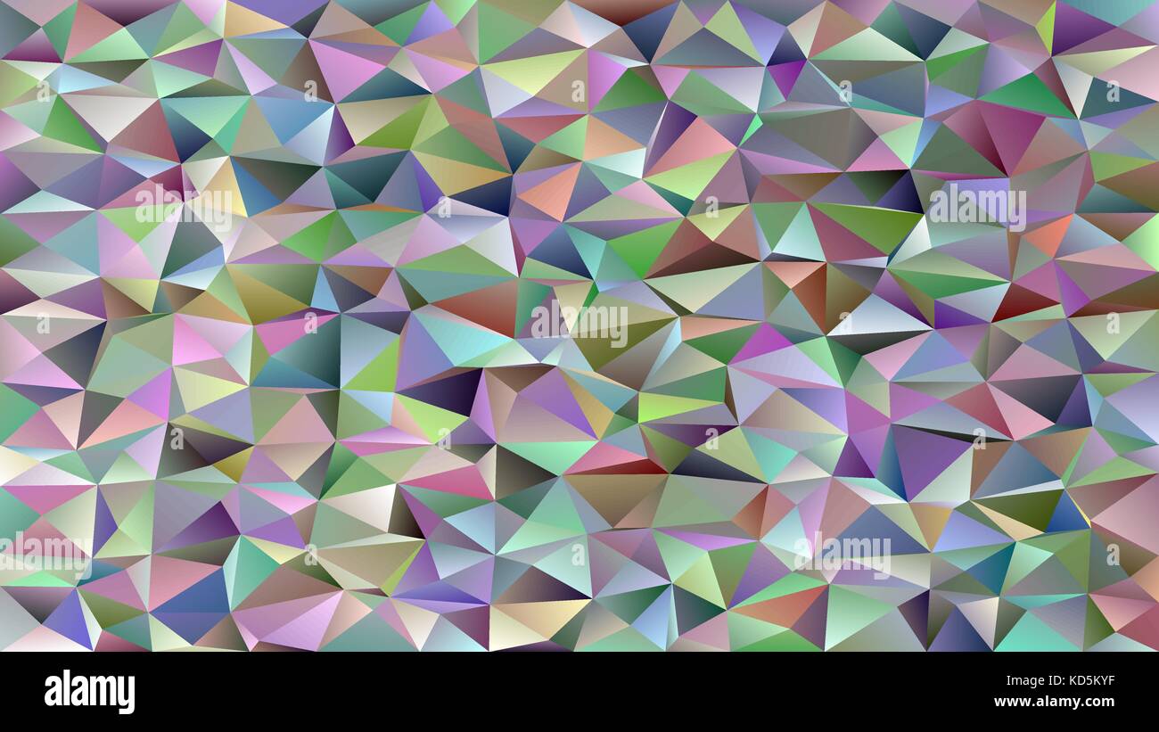 Abstract geometrical triangle tile mosaic background - vector graphic from triangles in colorful tones Stock Vector