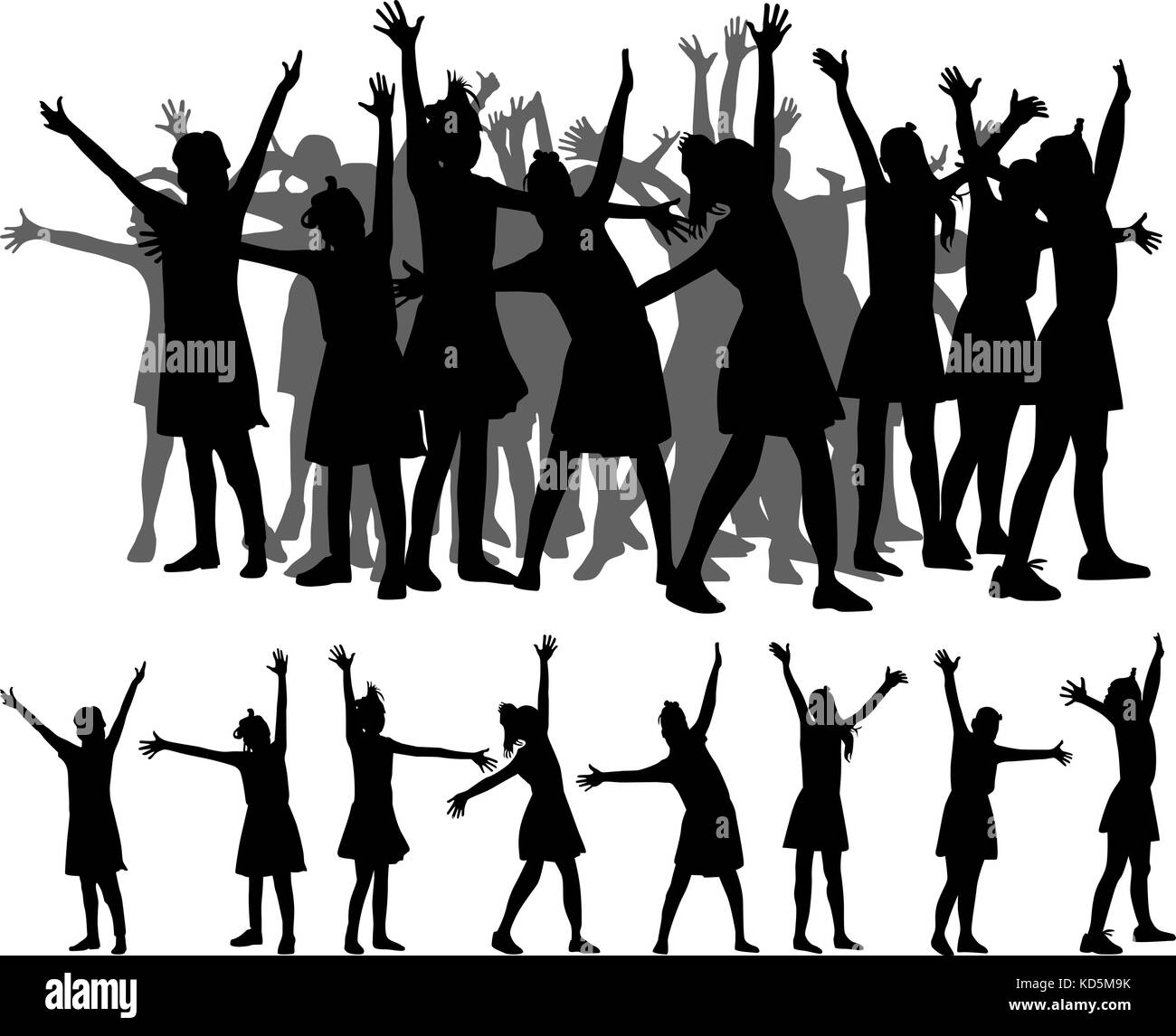 Dance people silhouette vector Stock Vector Image & Art - Alamy