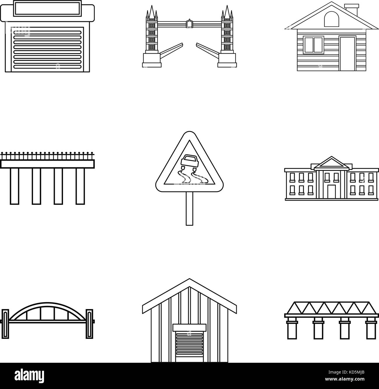 City lifestyle icons set, outline style Stock Vector Image & Art - Alamy