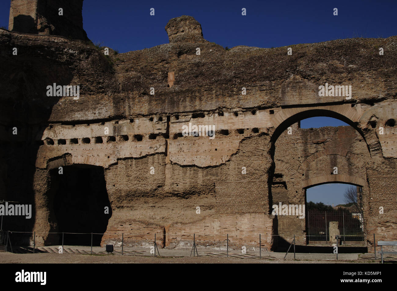 Italy. Rome. Baths of Caracalla. Ancient Roman public leisure centre. Building during reigns of