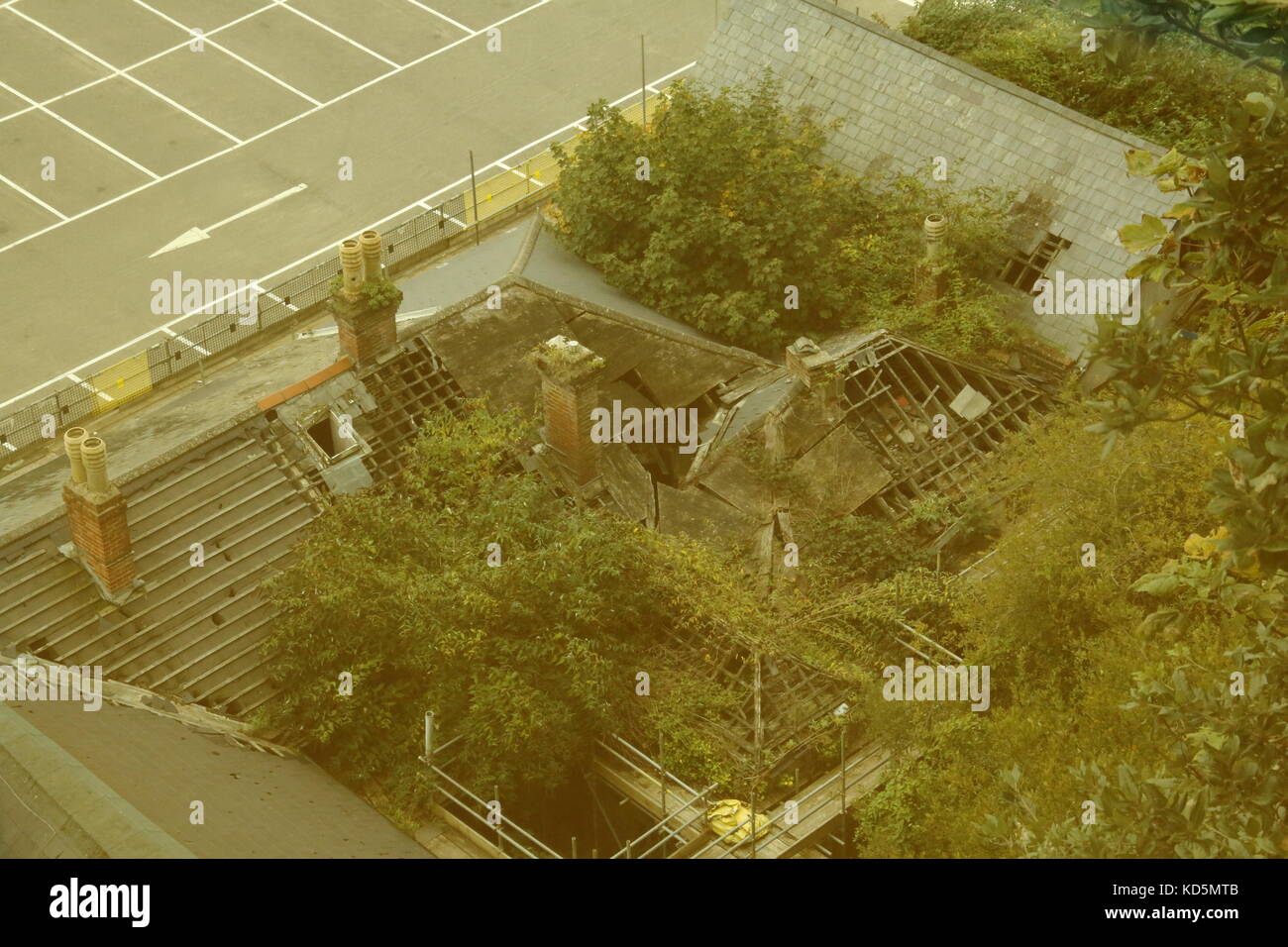 Derelict building,Shanklin,Isle of Wight Stock Photo Alamy