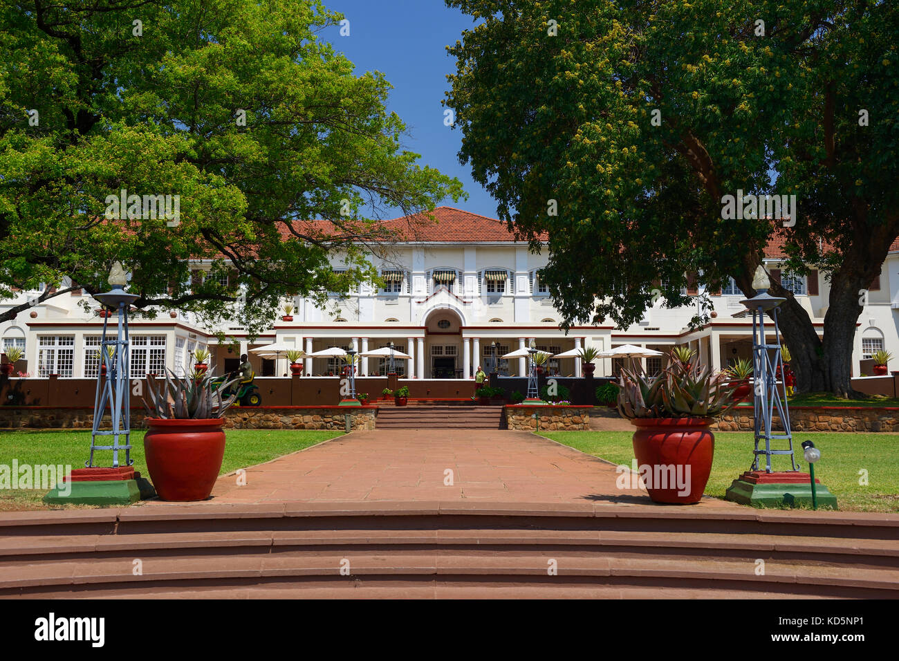 Victoria Falls Hotel, Victoria Falls, Zimbabwe, Southern Africa Stock ...