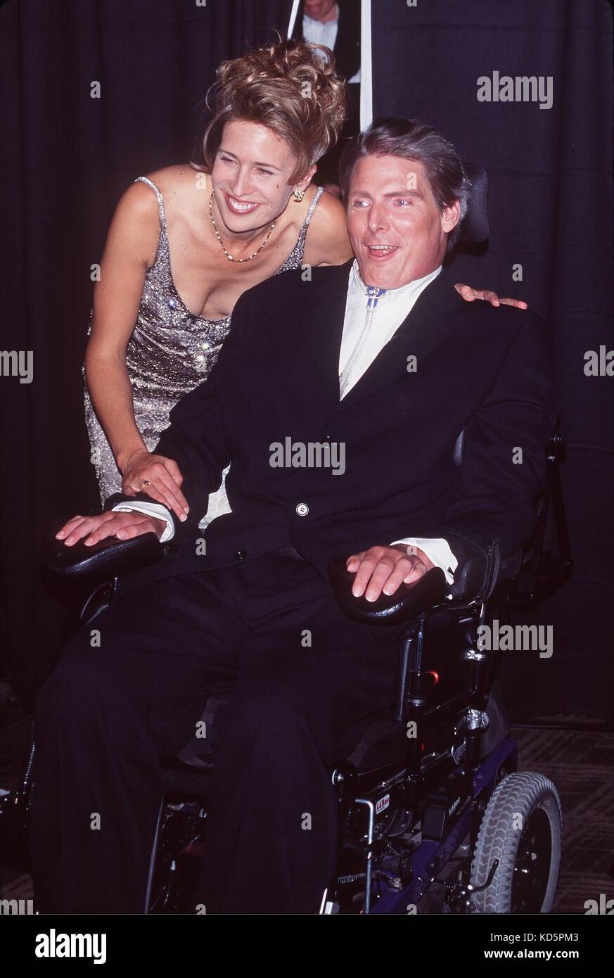 Christopher Reeve And Wife Dana At The G Q 2nd Annual Men Of The Year Awards At Radio City Music Hall Nyc C Rtspellman Mediapunch Stock Photo Alamy