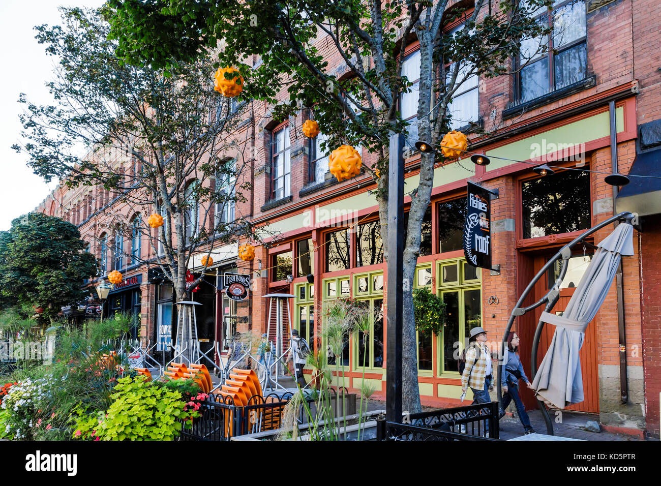 Fish Bones Seafood Restaurant in Charlottetown Stock Photo Alamy