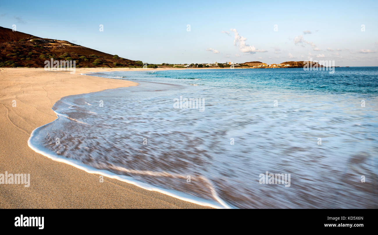 Long Beach Georgetown Ascension Island, a well known turtle nesting place Stock Photo
