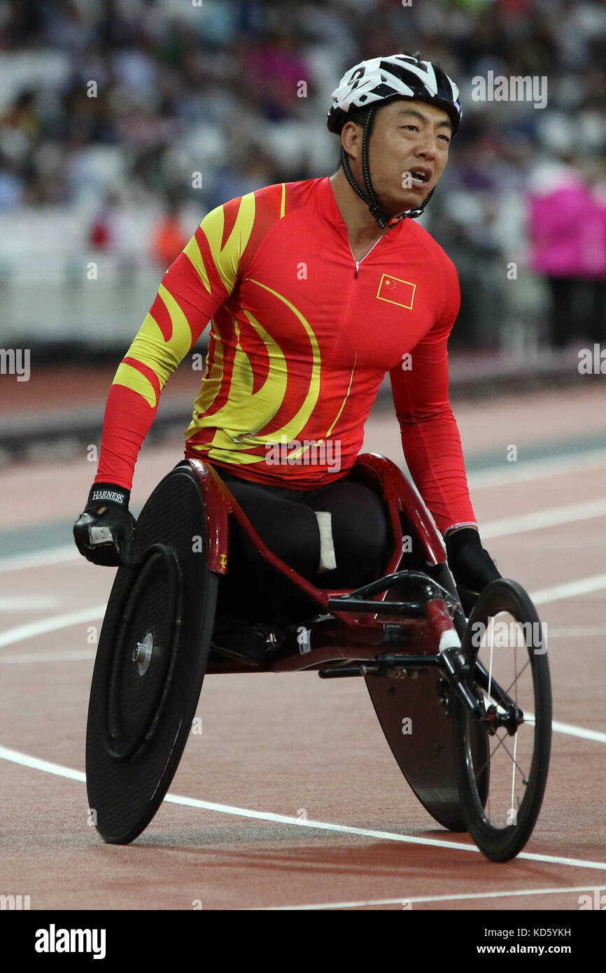 Chengming LIU of China in the Men's 400m T54 Final at the World Para ...