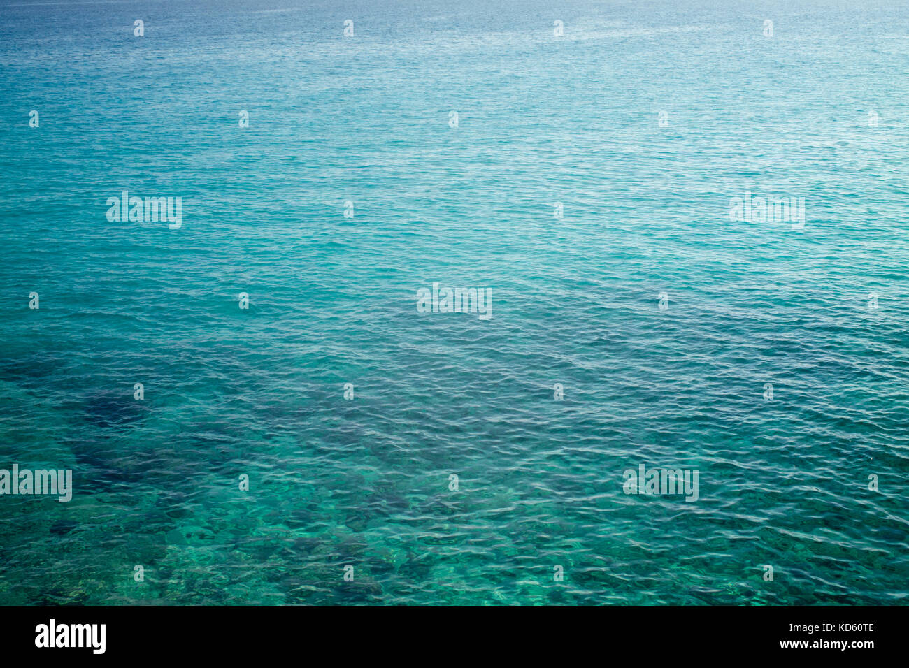 Emerald sea with shades seen from above Stock Photo Alamy