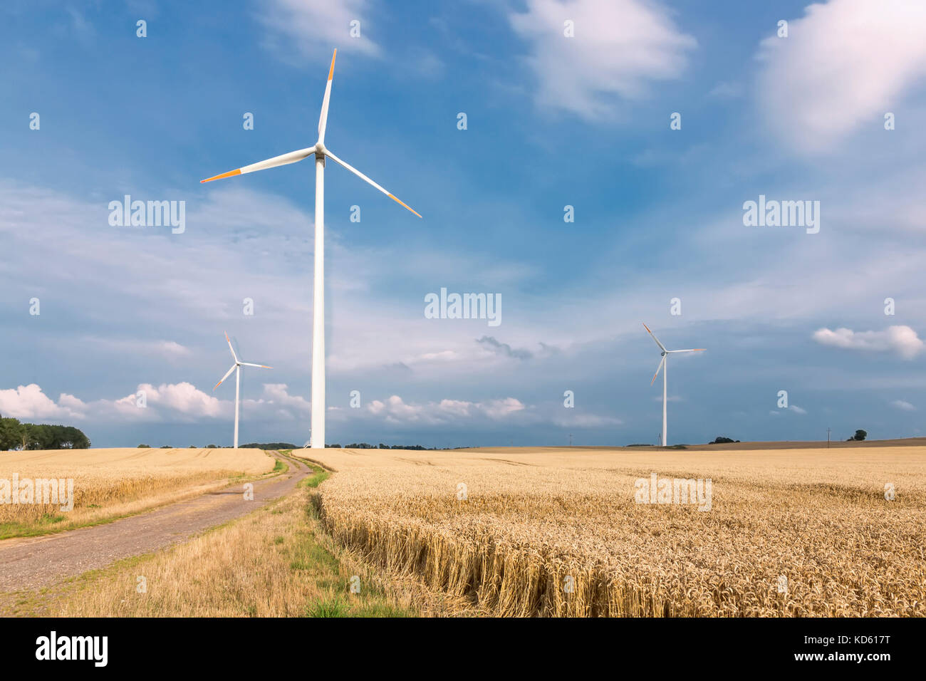 Sights of Poland. Wind farm on Polish seaside Stock Photo Alamy