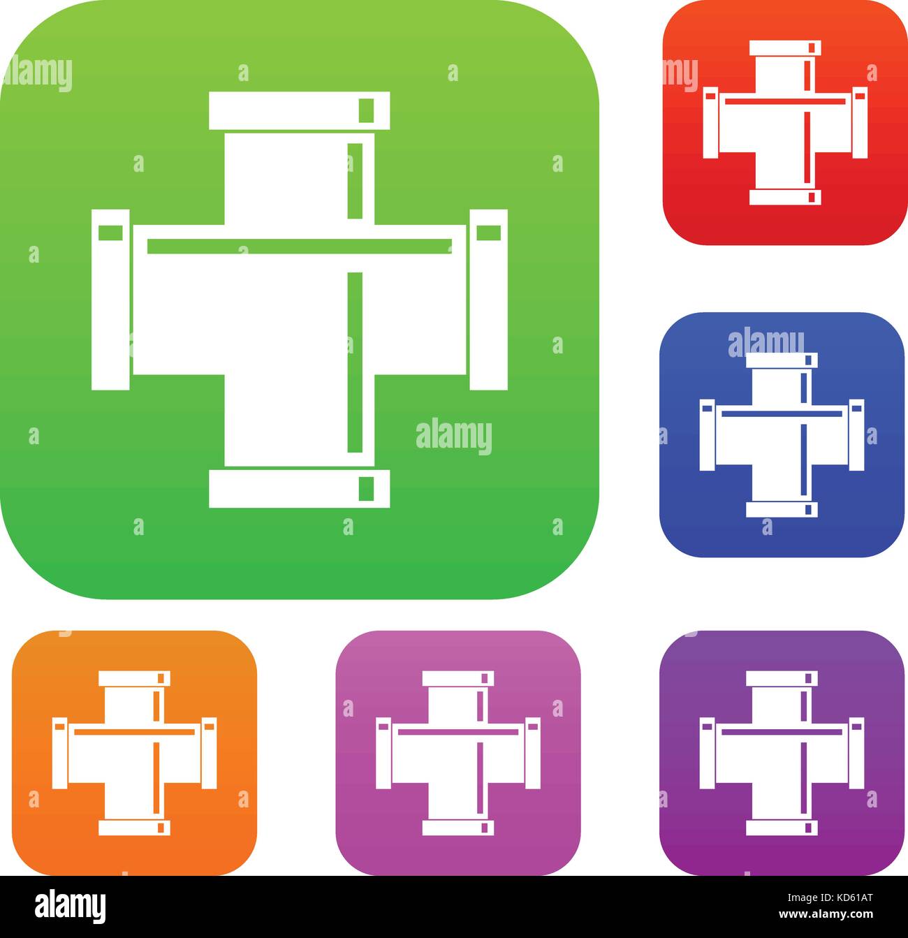 Iron cross fitting Stock Vector Images - Alamy