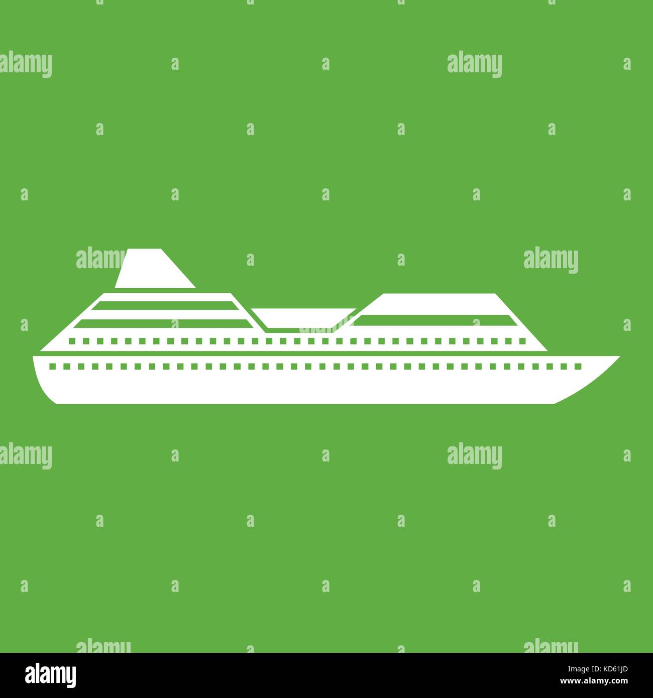 Cruise liner icon green Stock Vector Image & Art - Alamy