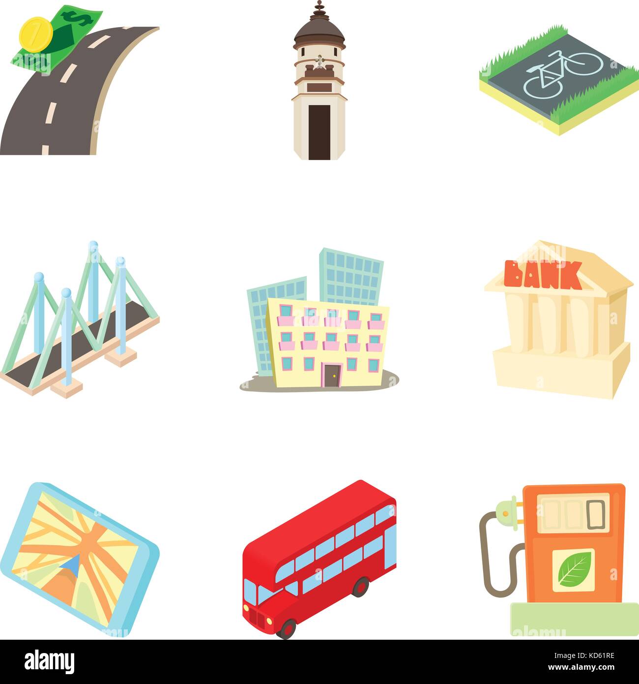 Rural transportation infrastructure Stock Vector Images - Alamy