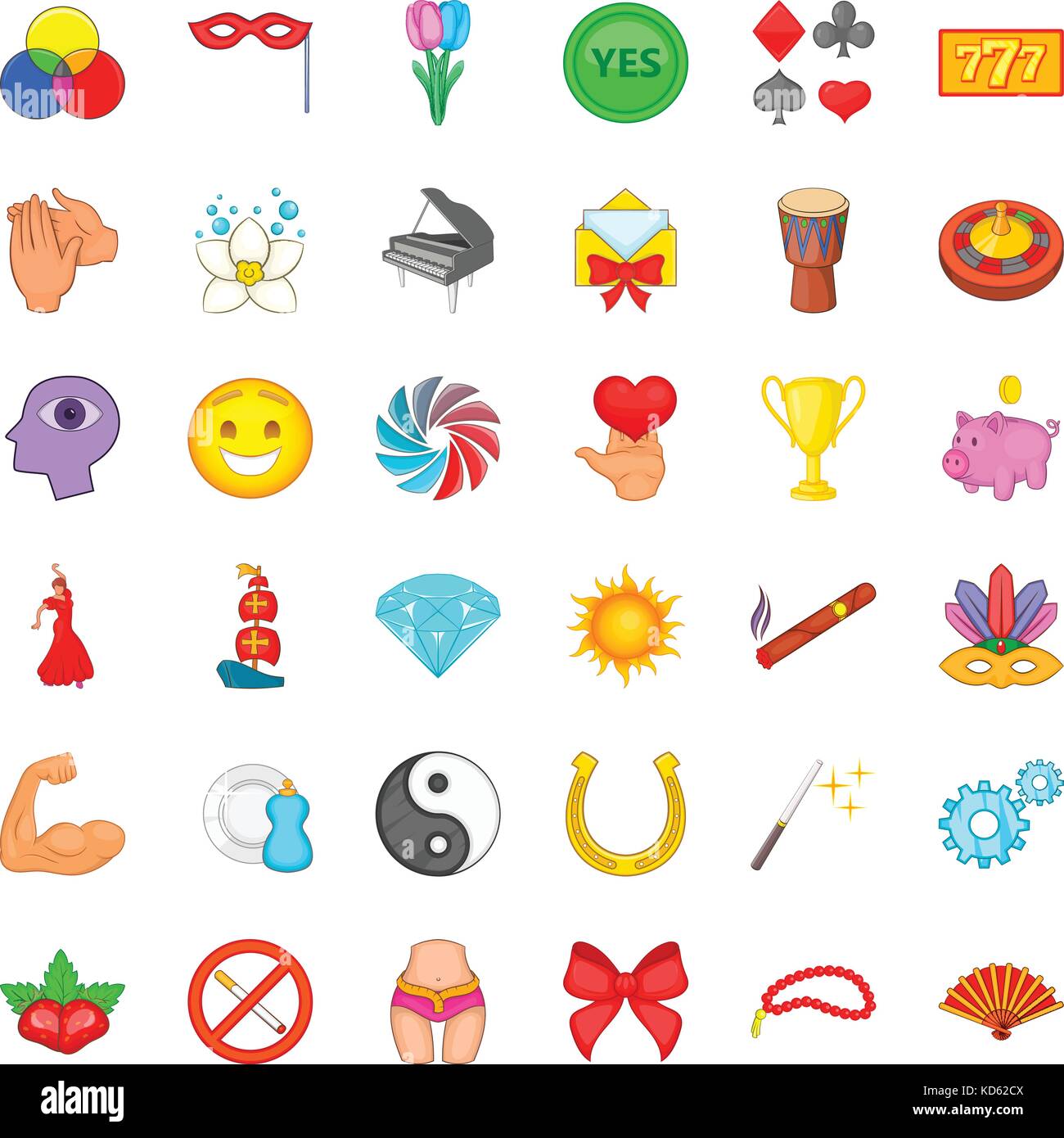 Excellence icons set, cartoon style Stock Vector Image & Art - Alamy