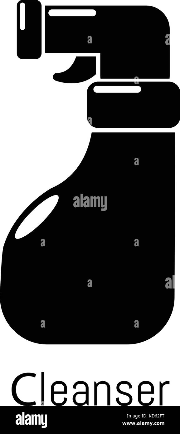 Cleaning spray icon, simple black style Stock Vector Image & Art - Alamy