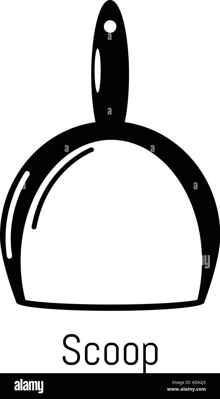 Scoop cleaning icon, simple black style Stock Vector Image & Art Alamy