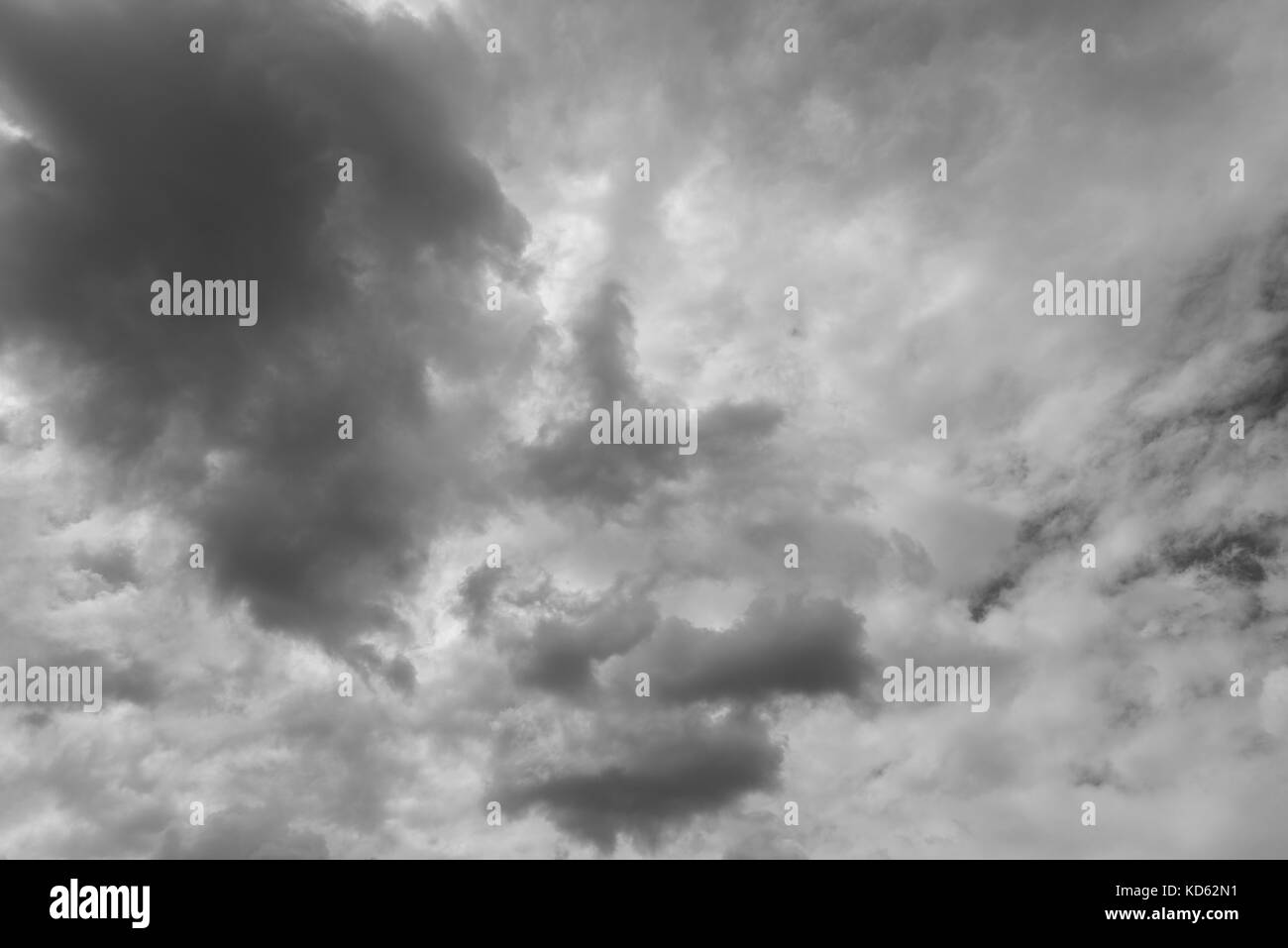 Sunny and cloudy sky Black and White Stock Photos & Images - Alamy