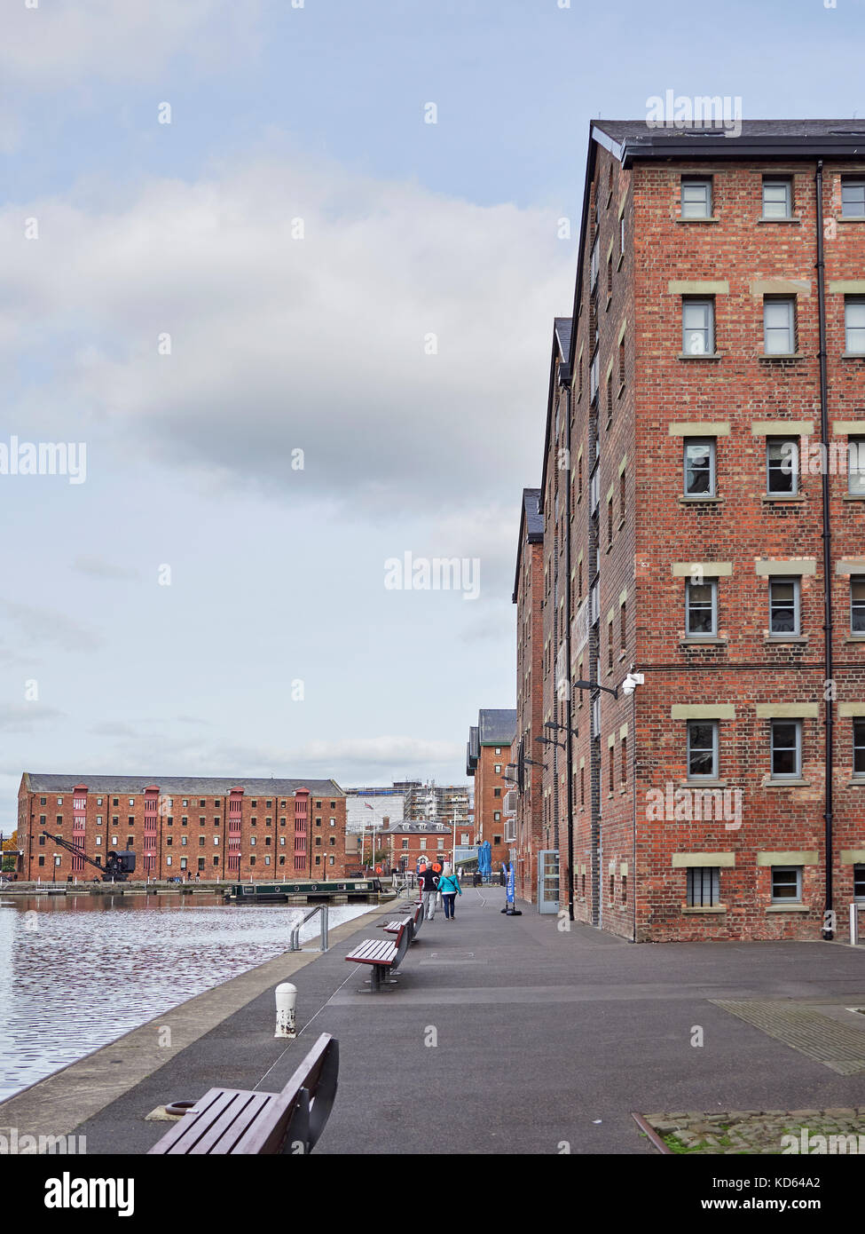 The City of Gloucester and Gloucester docks Stock Photo