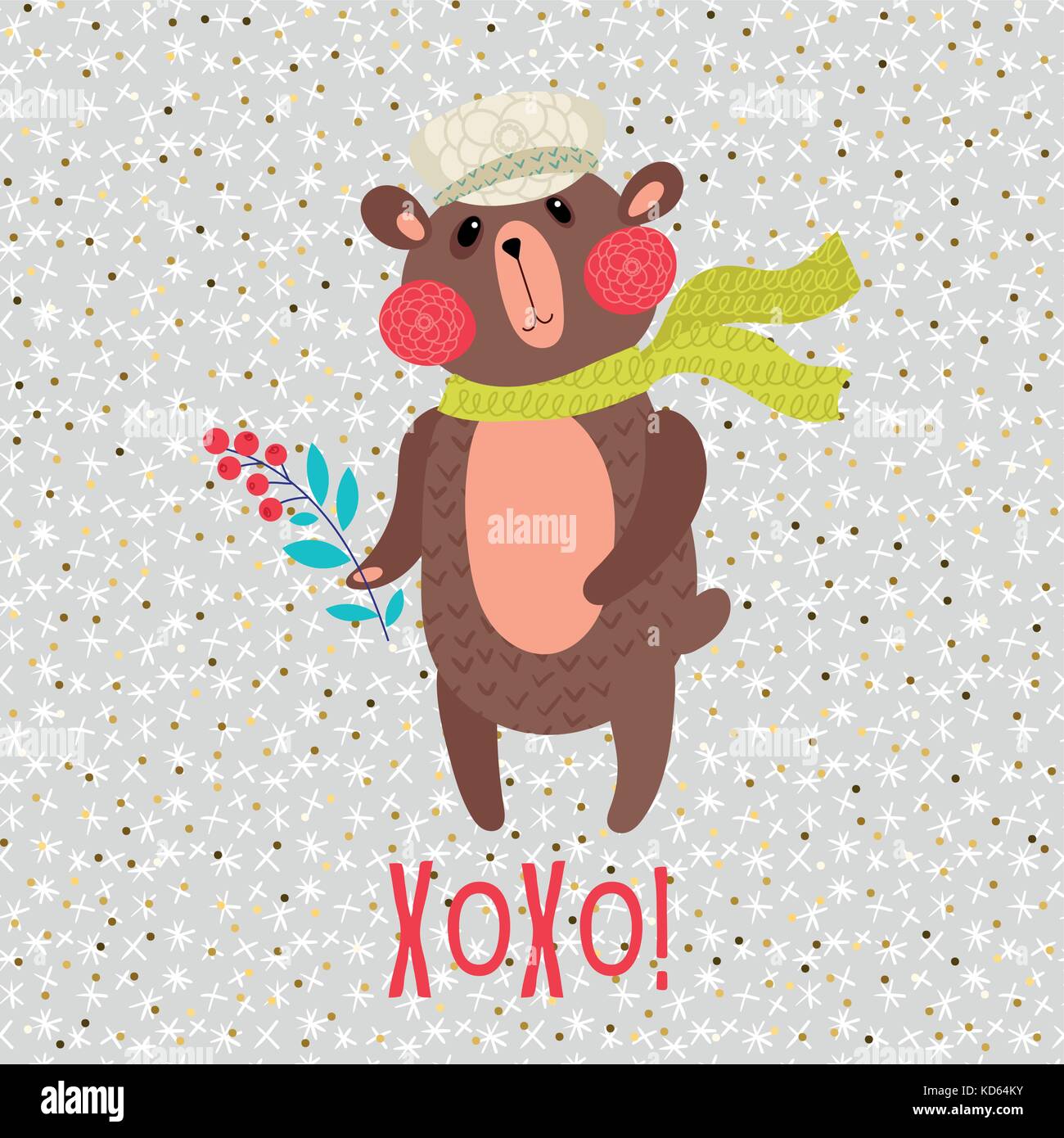 Brown soft teddy bear Stock Vector Images - Alamy
