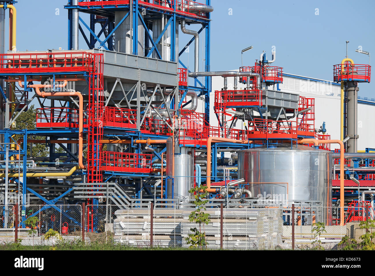 petrochemical plant detail oil industry Stock Photo
