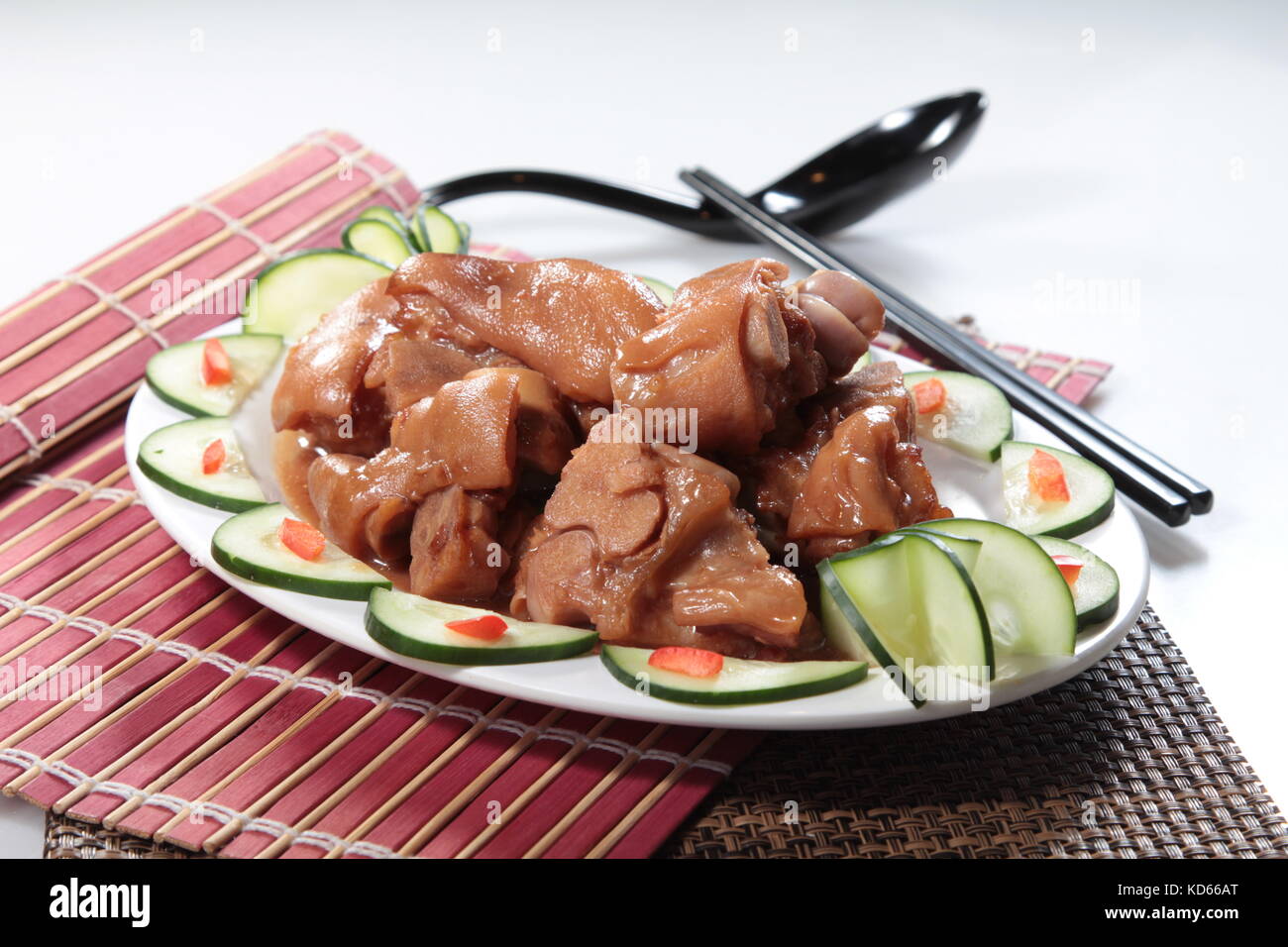 Chinese Braised Pork Feet Stock Photo Alamy
