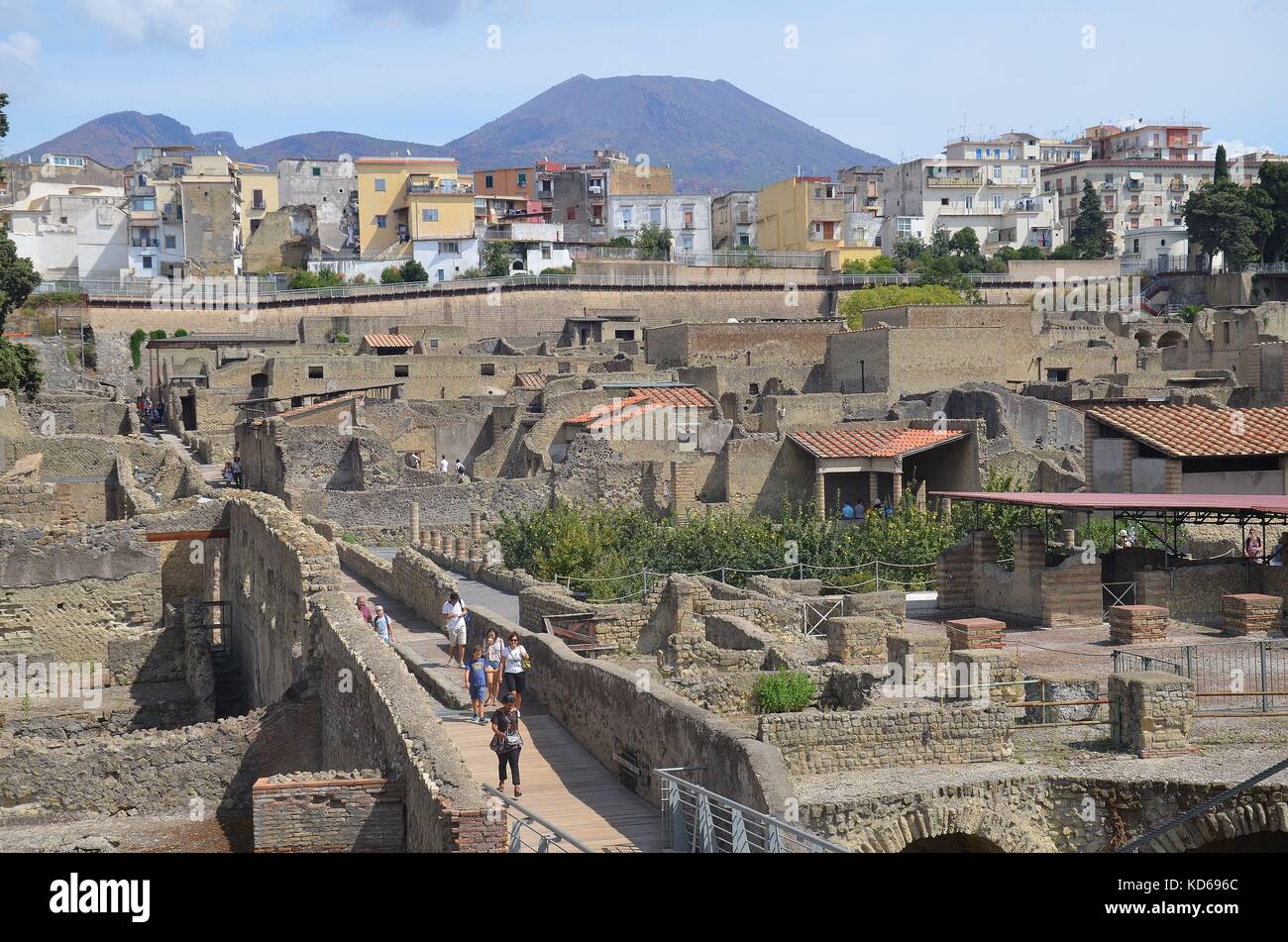 Die archäologische Stätte von Herculaneum, Ercolano Stock Photo