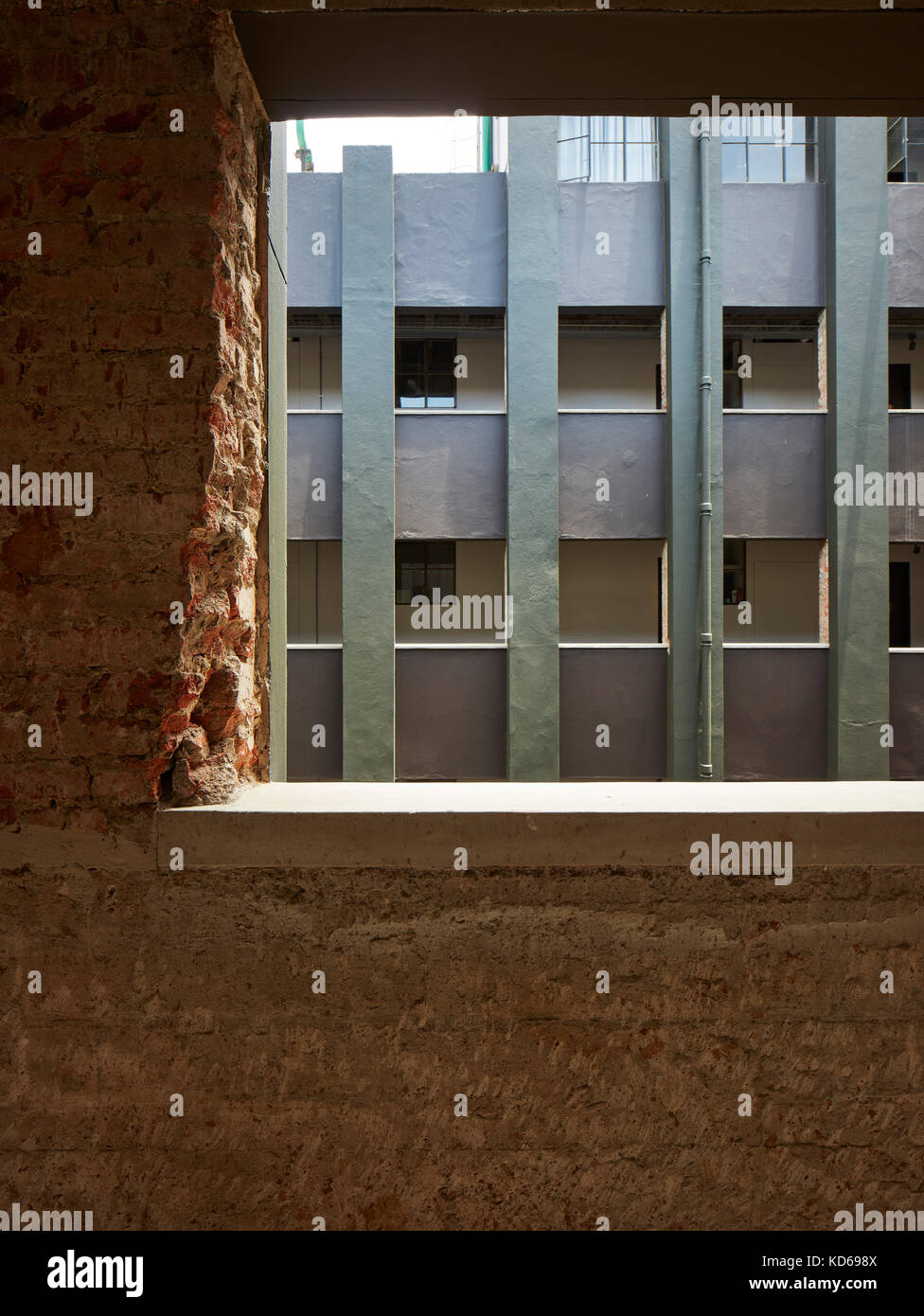 Window view through. Pixley House, Durban, South Africa. Architect