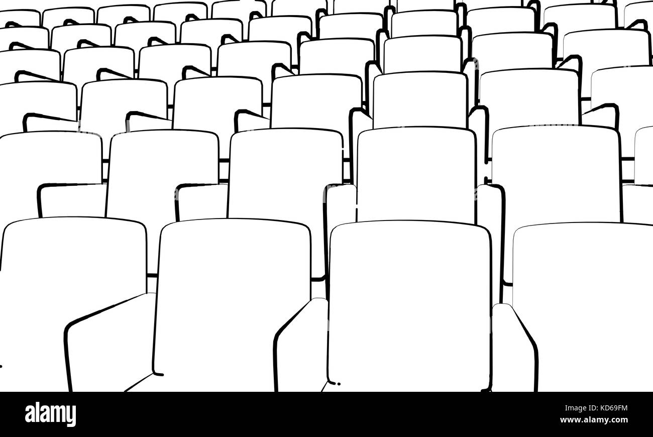 Empty Seats Clipart Black And White