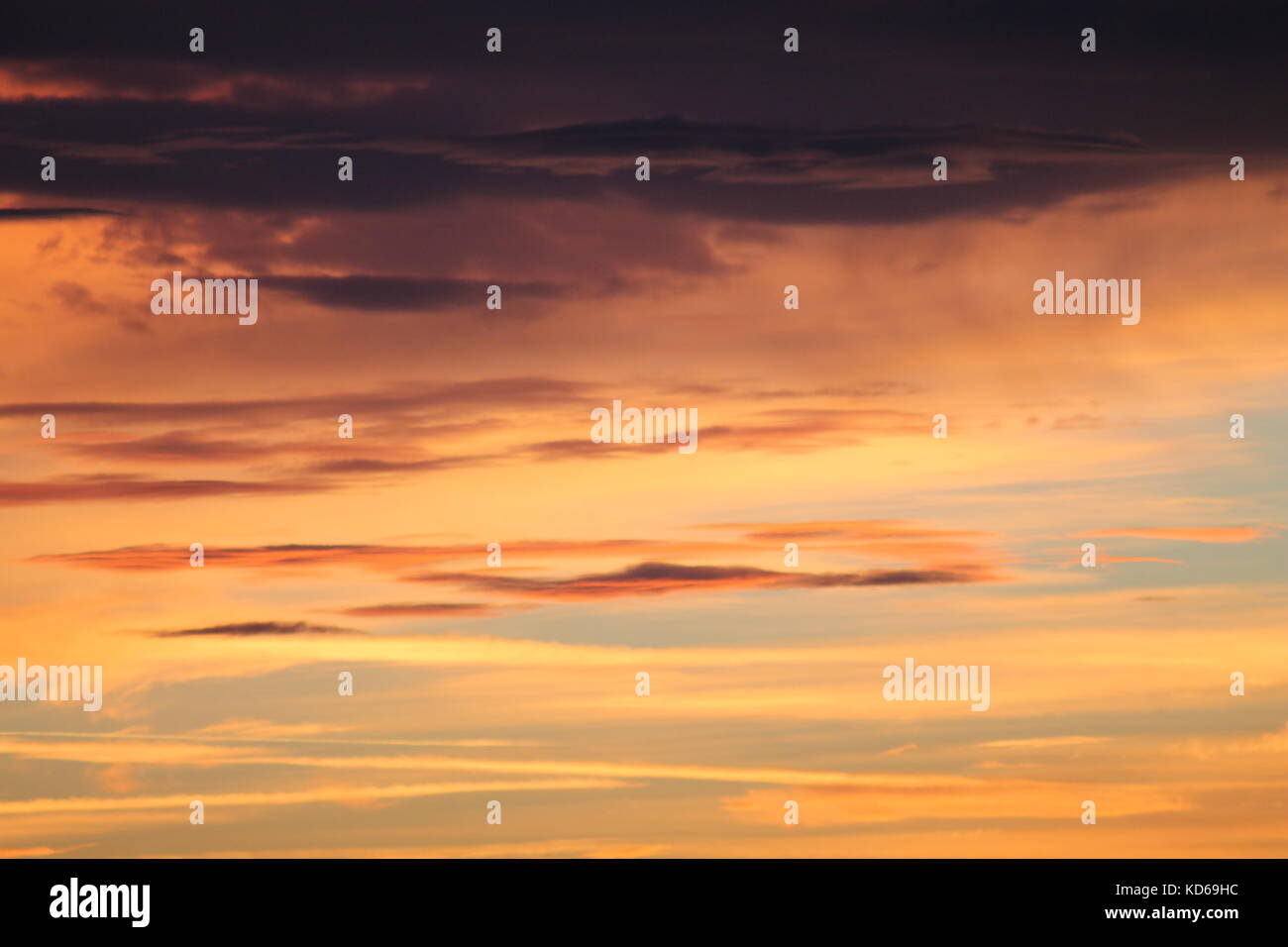 Cloudy colorful sunset sky Stock Photo - Alamy