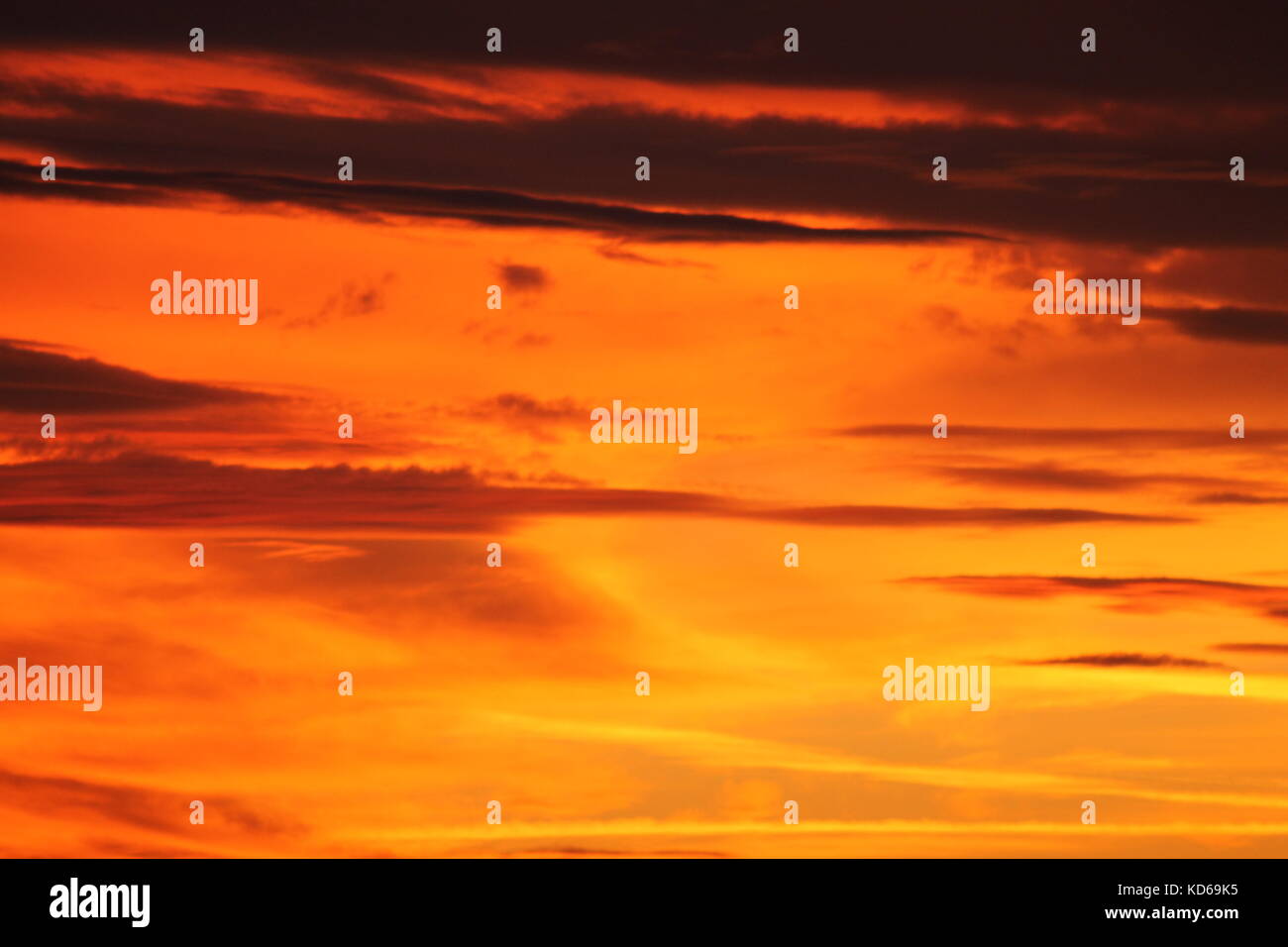 Cloudy colorful sunset sky Stock Photo - Alamy