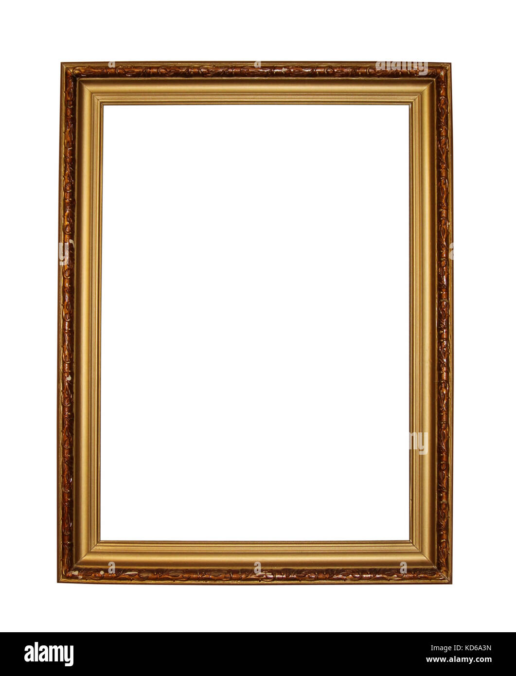 old picture frame isolated on a white Stock Photo Alamy