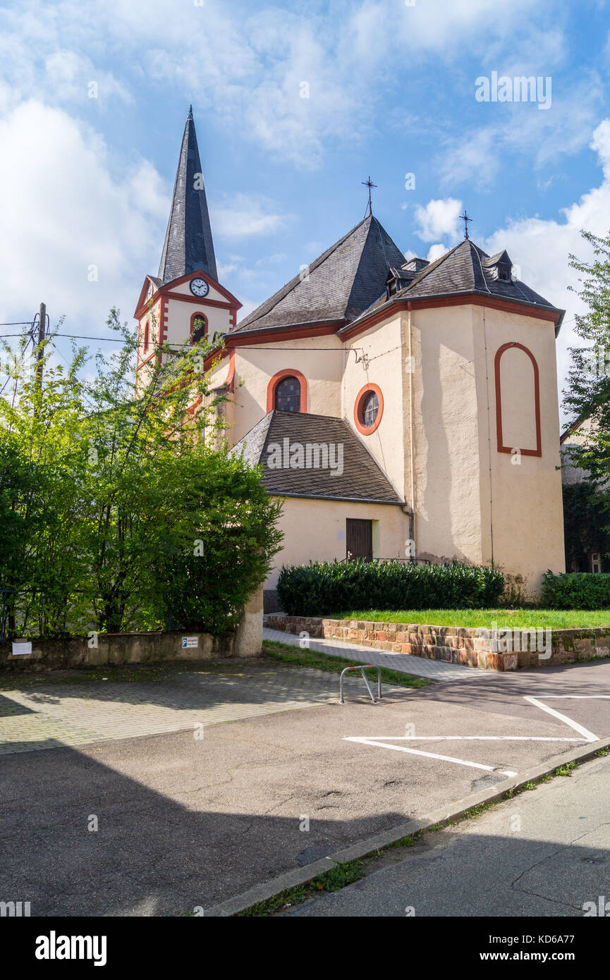 St. Martin's church, St. Martinskirche, Pfalzel, Trier, Rheinland-Pfalz, Germany Stock Photo