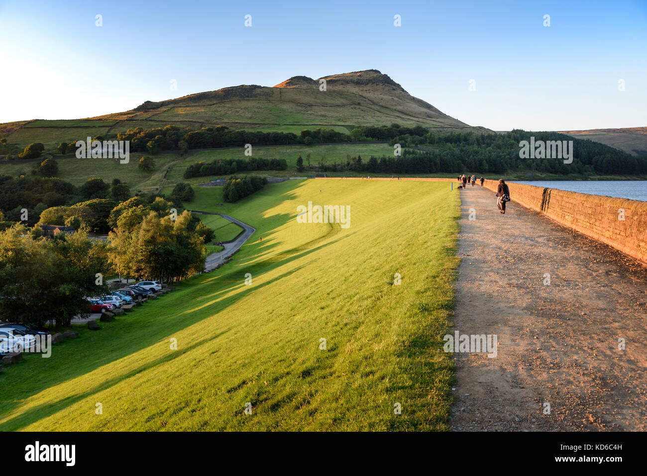 Walking track along dovestone reservoir near Saddleworth, North west