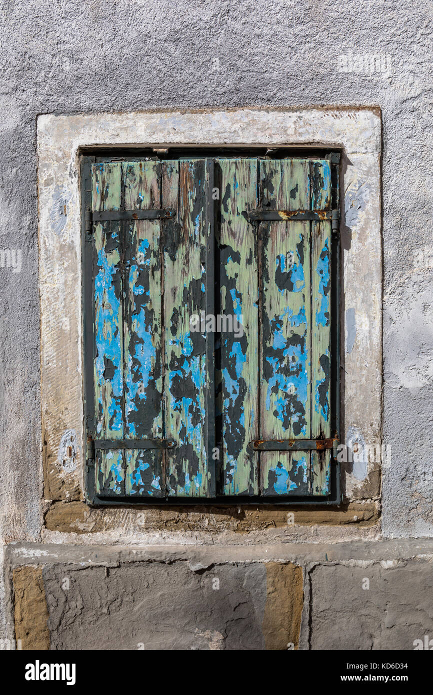 Old window with peeling paint Stock Photo - Alamy