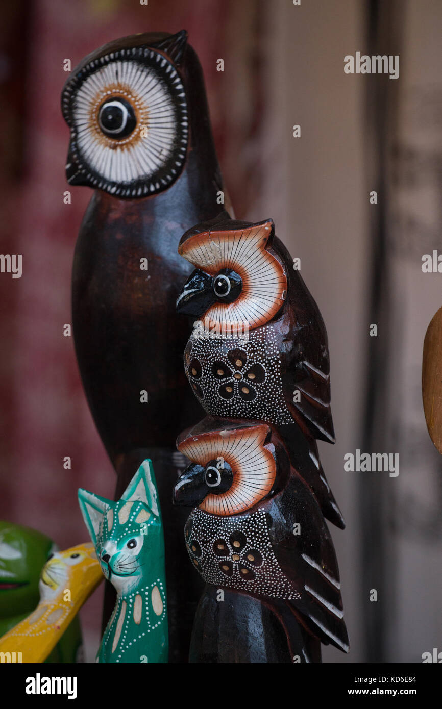 Animal art wood carving decorations Stock Photo Alamy
