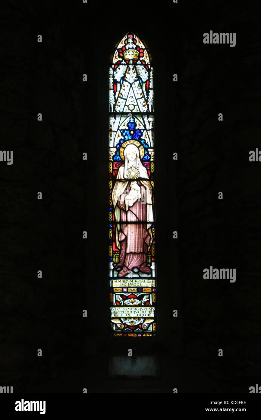 stained glass windows, Co. Kerry, Ireland. Paintings Stock Photo Alamy