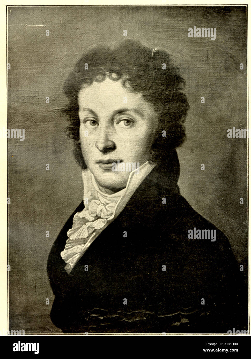 Franz Tuma portrait, Bohemian viola da gamba player & composer, 1704-1774 Stock Photo