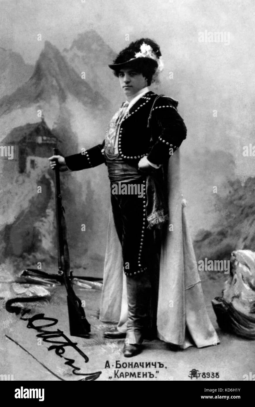 BIZET. G. - CARMEN - BONACHICH as Escamillo the toreador. French composer, 1838-1875 Stock Photo