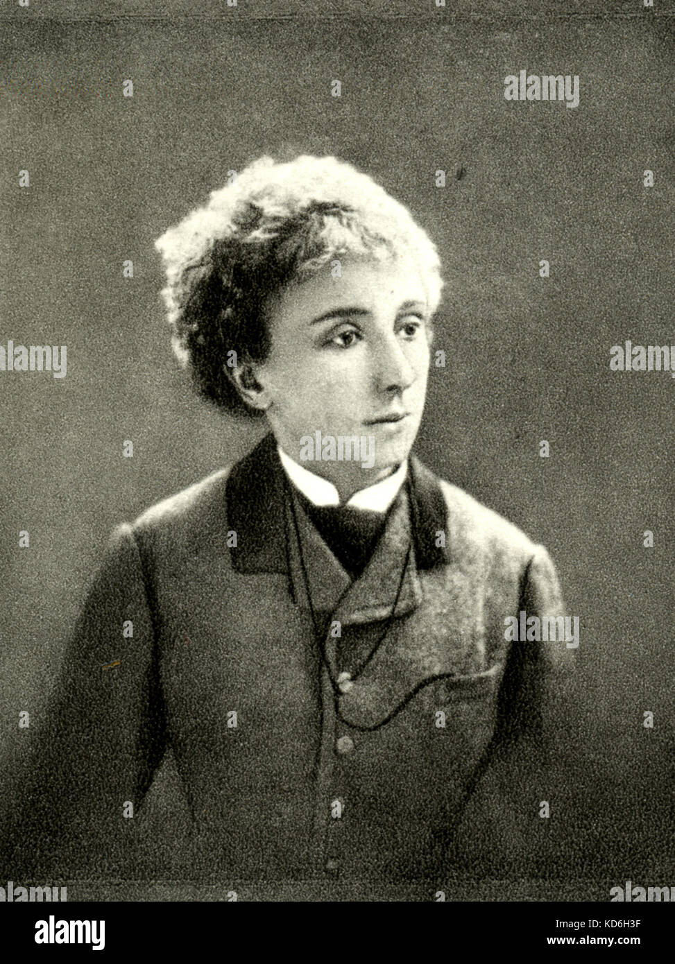 Olga Janina as 'Madame Cesano' née Princess Orbeliani. Liszt connection. Liszt: Hungarian pianist and composer (1811-1886) Stock Photo