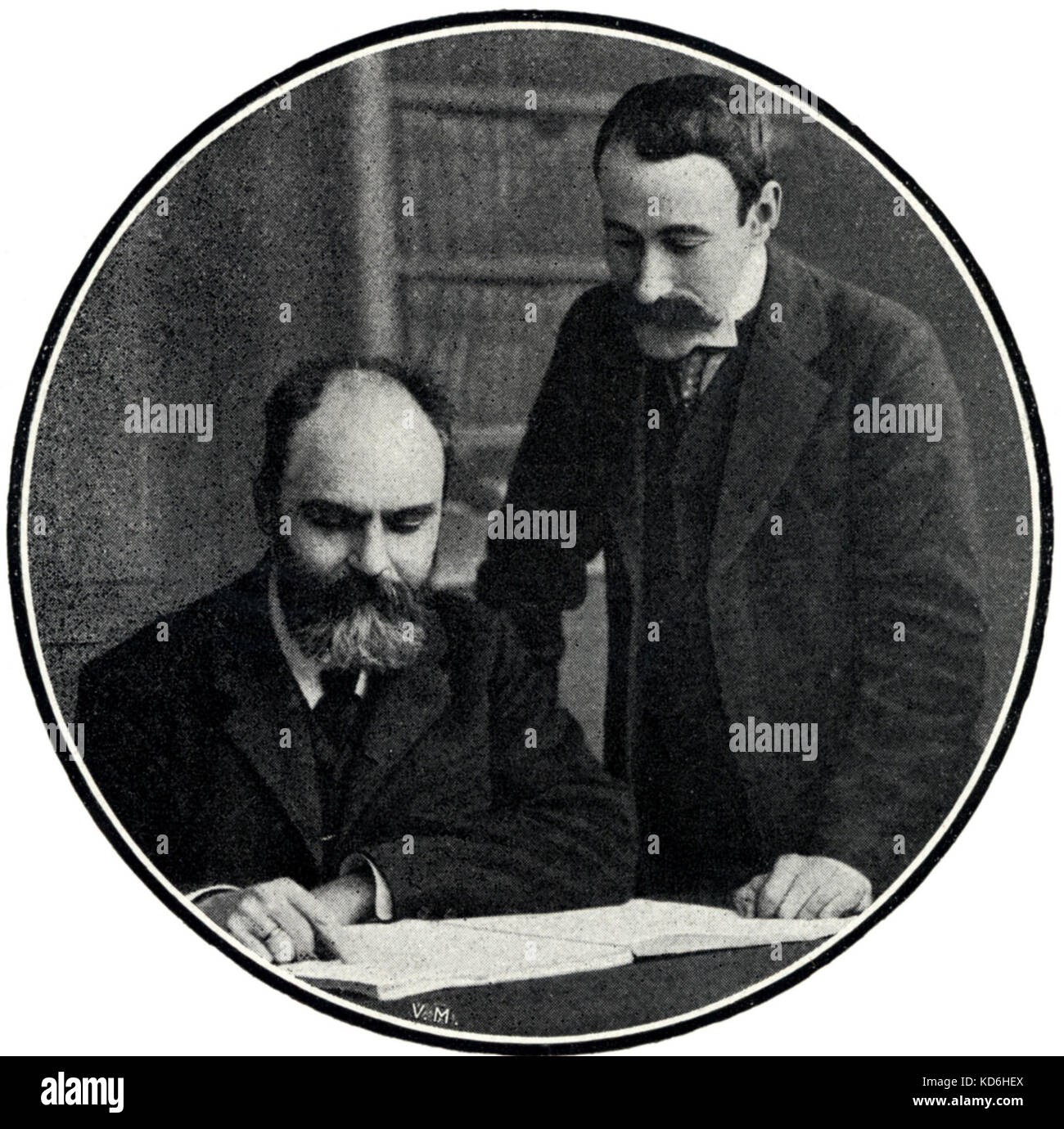 Sergey Mikhailovich Liapunov and Ricardo Vines c.1907. The Russian 