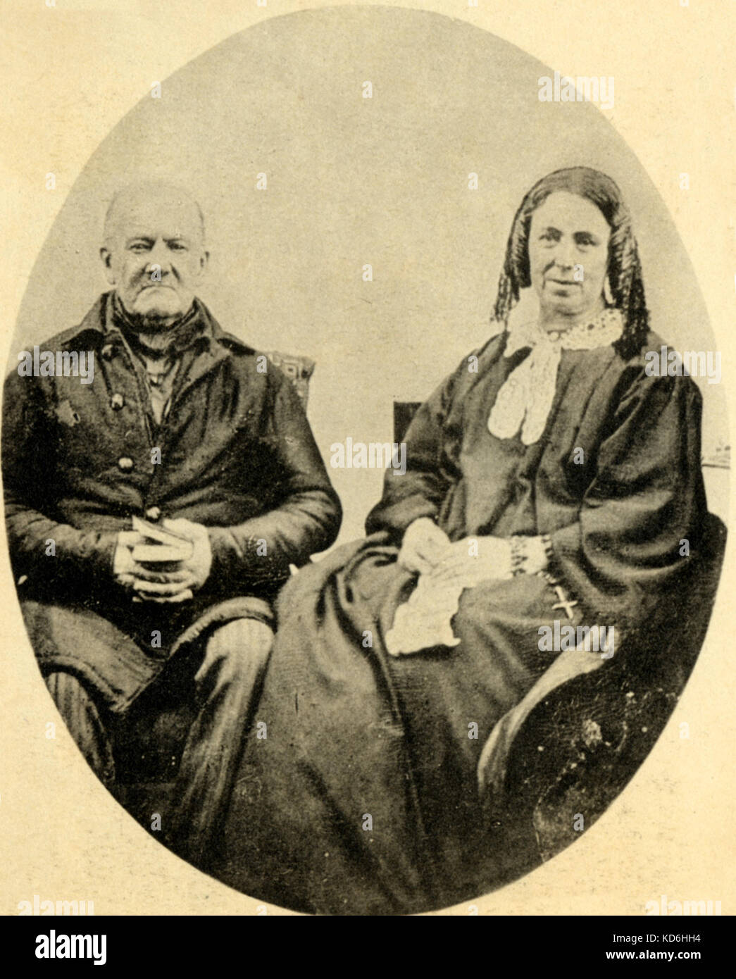 Nikolay A. RimskyKorsakov's parents in 1860. Russian composer (1844