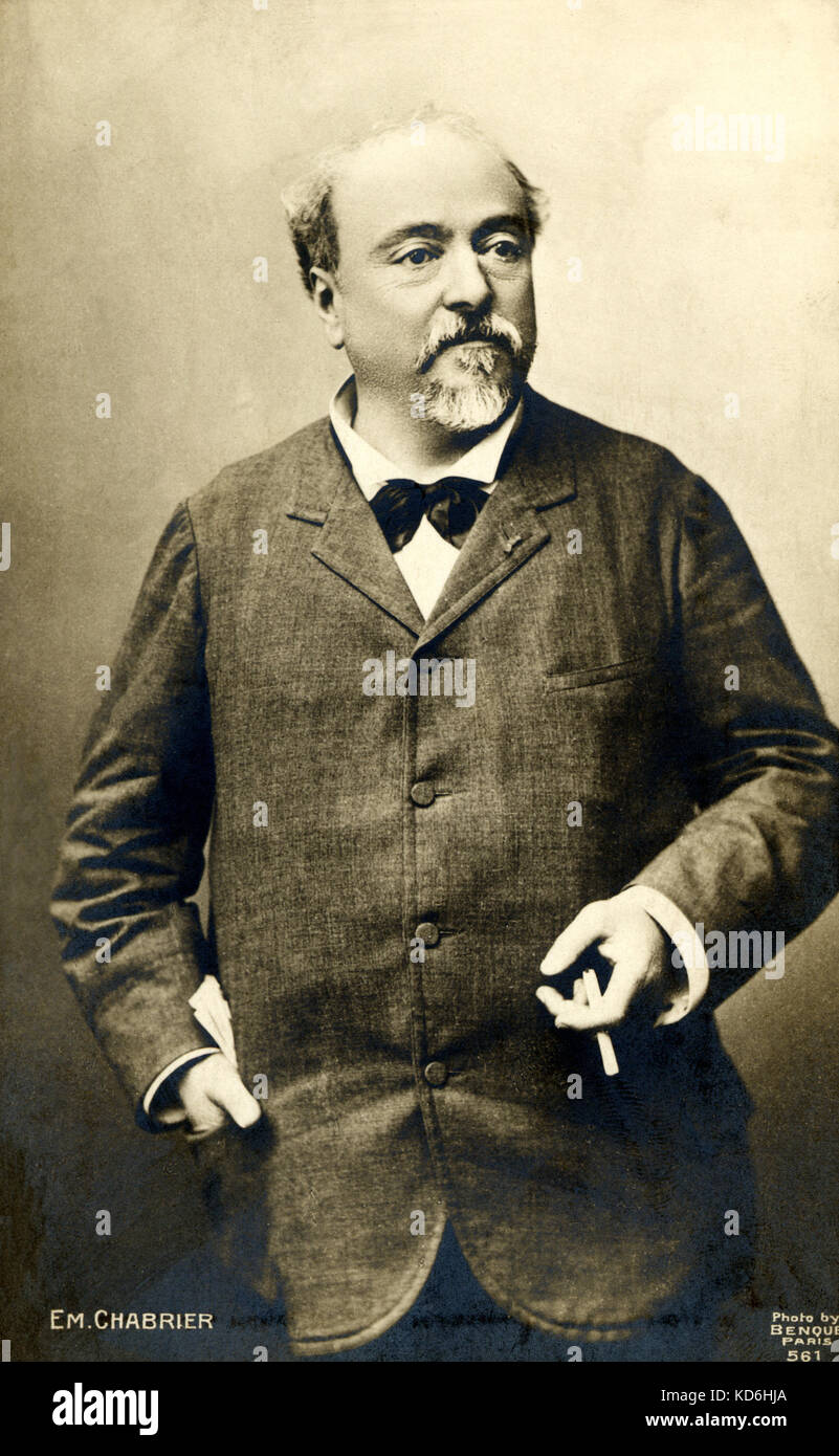 Emmanuel Chabrier, French composer, 1841-1894. Benque, Paris Stock Photo