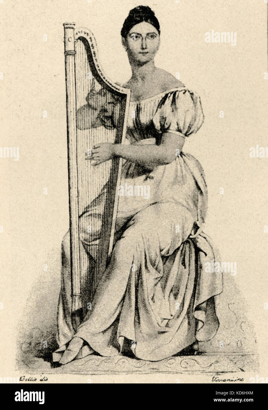 Giuditta Pasta, Italian soprano, 1797-1865. Stock Photo