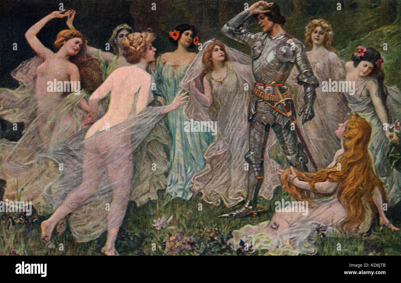 Wagners Opera Parsifal The Flower Maidens Try To Tempt - 