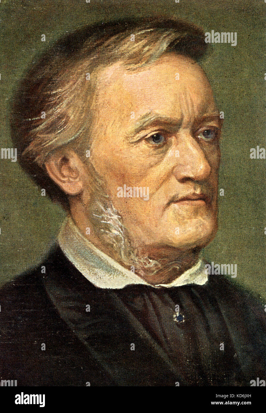 Richard Wagner by Max Sinz. German composer & author, 1813-1883. Stock Photo