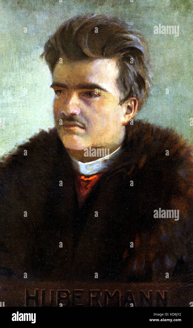 Bronislaw Huberman, Polish violinist, 18821947 Stock Photo Alamy