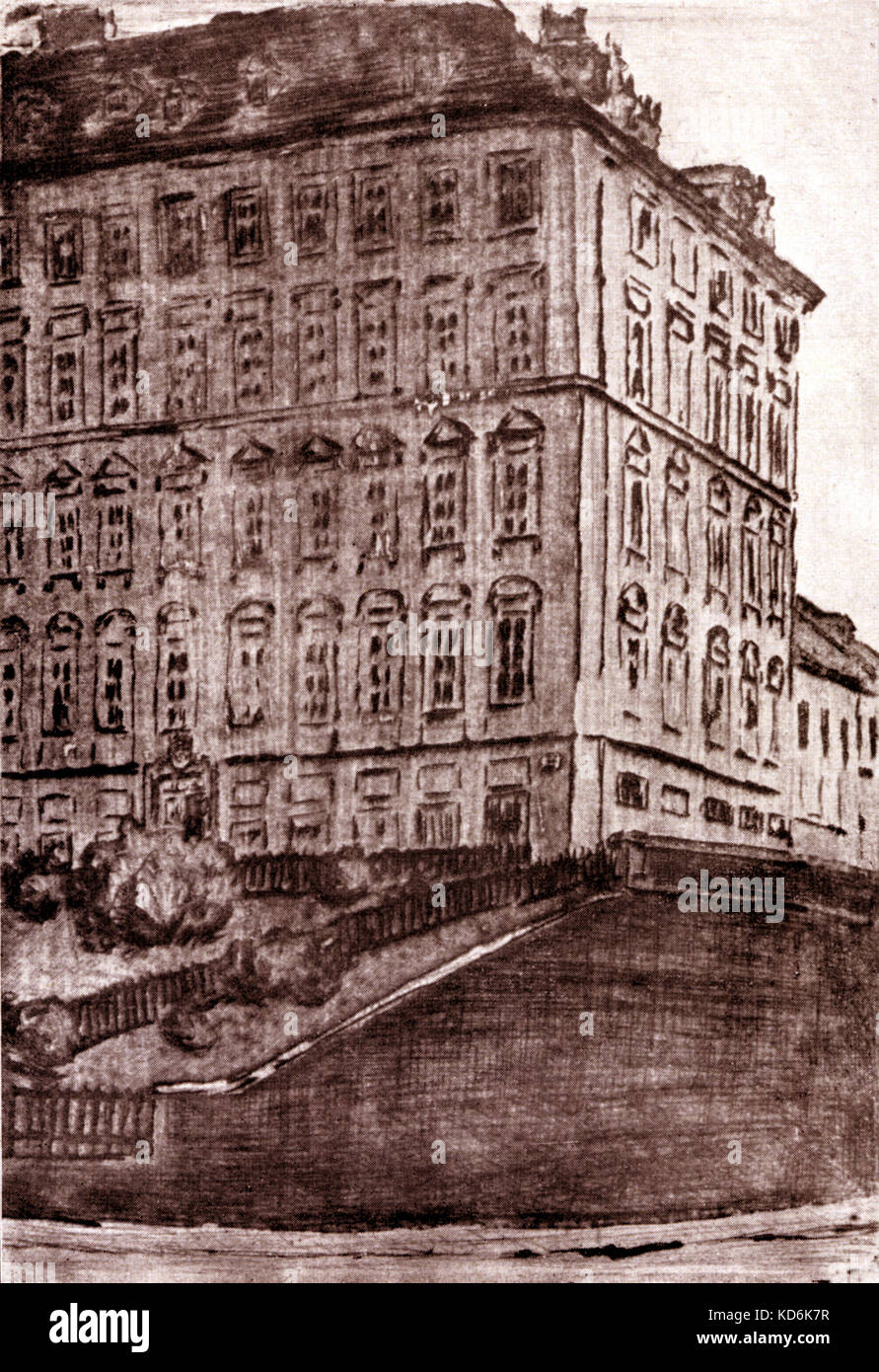 Pasqualati House where Beethoven lived in the Mölkerbastei, Vienna from